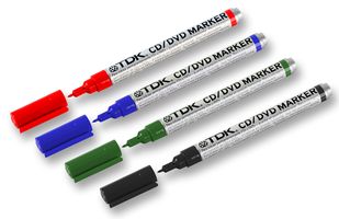 TDK,DVD-RPEN4COLORSK,TDK CD/DVD MARKERS TDKDVD-RPEN4COLORSK