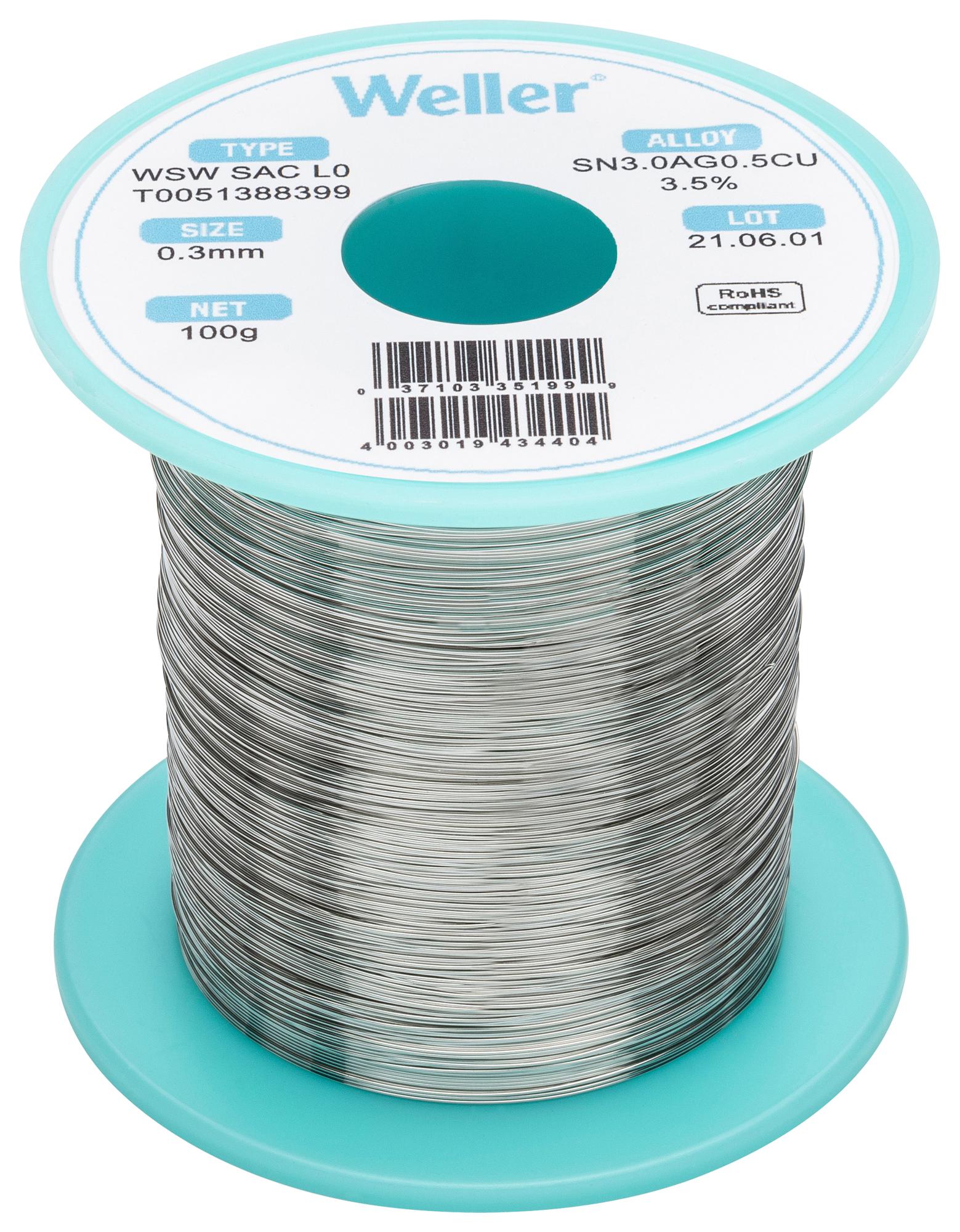 Lead Halogen Free Solder Wire Sn Ag Cu Mm Weller Cpc