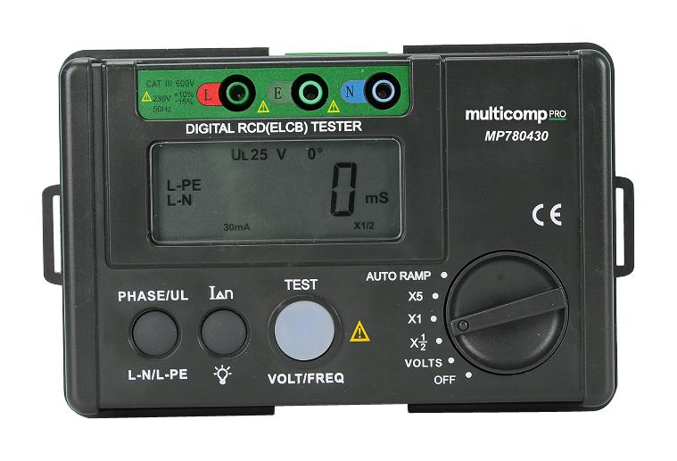 Digital Rcd Elcb Tester Multicomp Pro Cpc