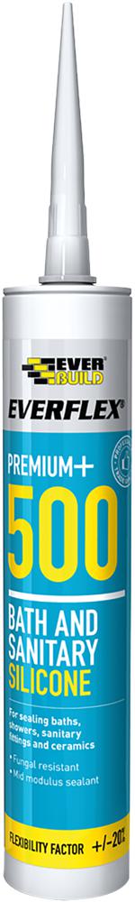 Everflex Bath Sanitary Silicone Sealant Clear Ml Everbuild