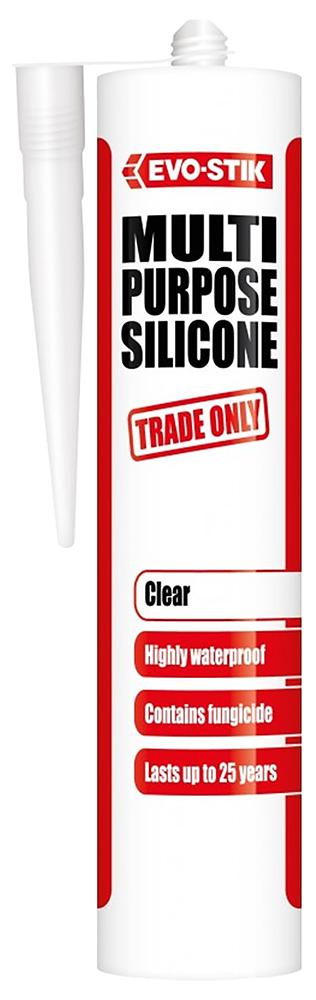 Multi Purpose Silicone Sealant Clear Ml C Evo Stik Cpc