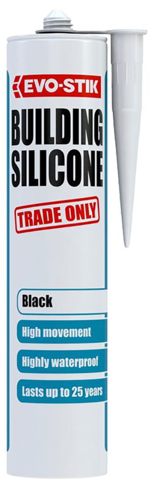 Building Silicone Sealant Black 280ml C20 Evo Stik CPC