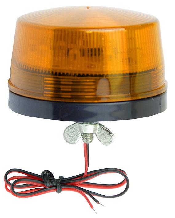 Low Profile LED Beacon 12V DC Single Mount Amber ELMDENE CPC UK