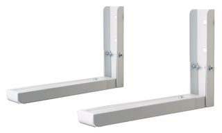 287 450mm White Microwave Wall Mount Brackets Pack Of 2 Avf Em60w