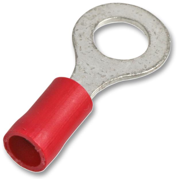 Ring Crimp Terminal Red M6 25A, 10 Pack Pro Power CPC