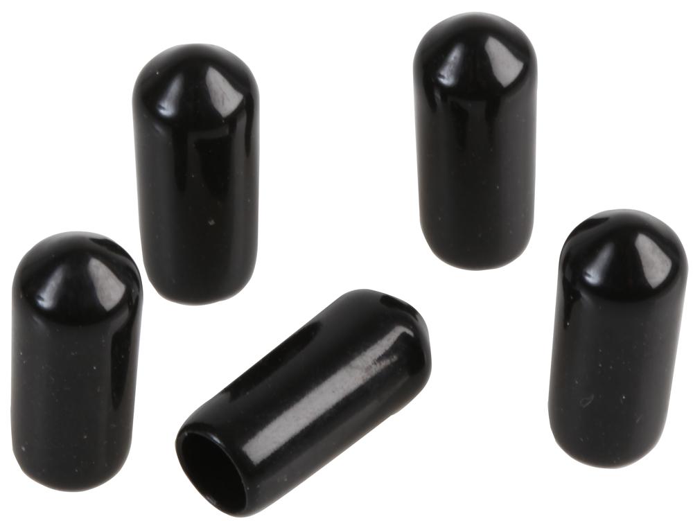 Black Pvc Protective Dust Covers   Caps, 6.5x18mm - Coax Connectors 