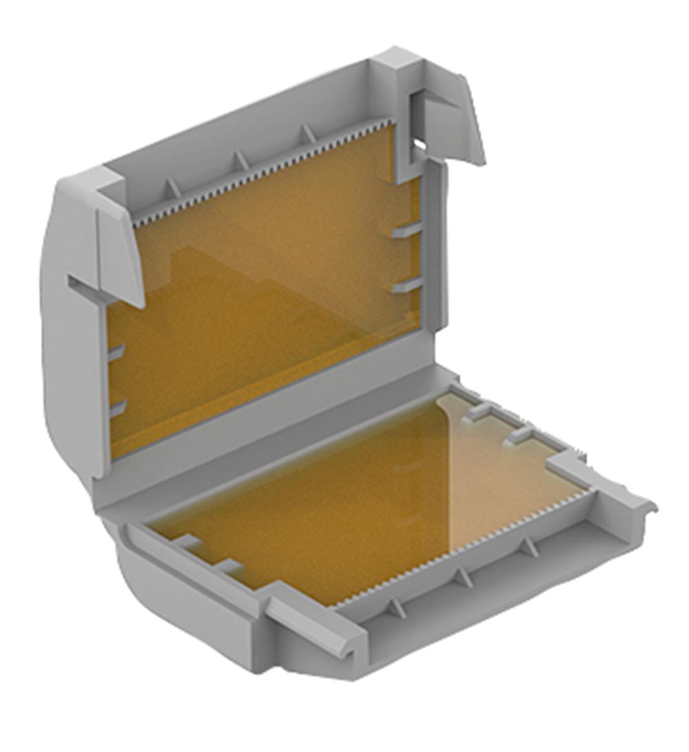 WAGO 207-1332 Gel Box for 221 Series / 2273 Series Connectors, Grey, 4mm,  Size 2