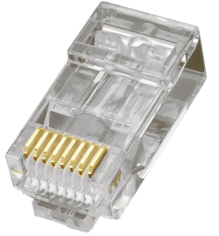 RJ45 HQ Pass Through Plugs, Cat5e, 8P8PC - Kauden | CPC