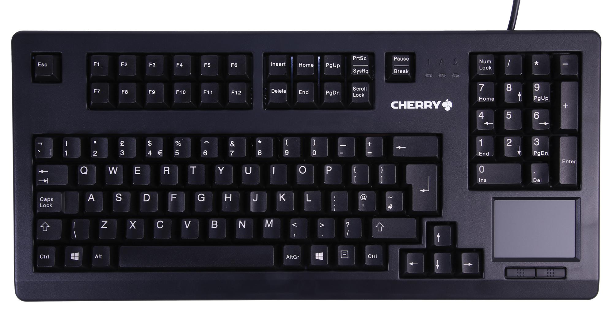 CHERRY G80-11900 TOUCHBOARD Corded Keyboard with Touchpad, Black ...