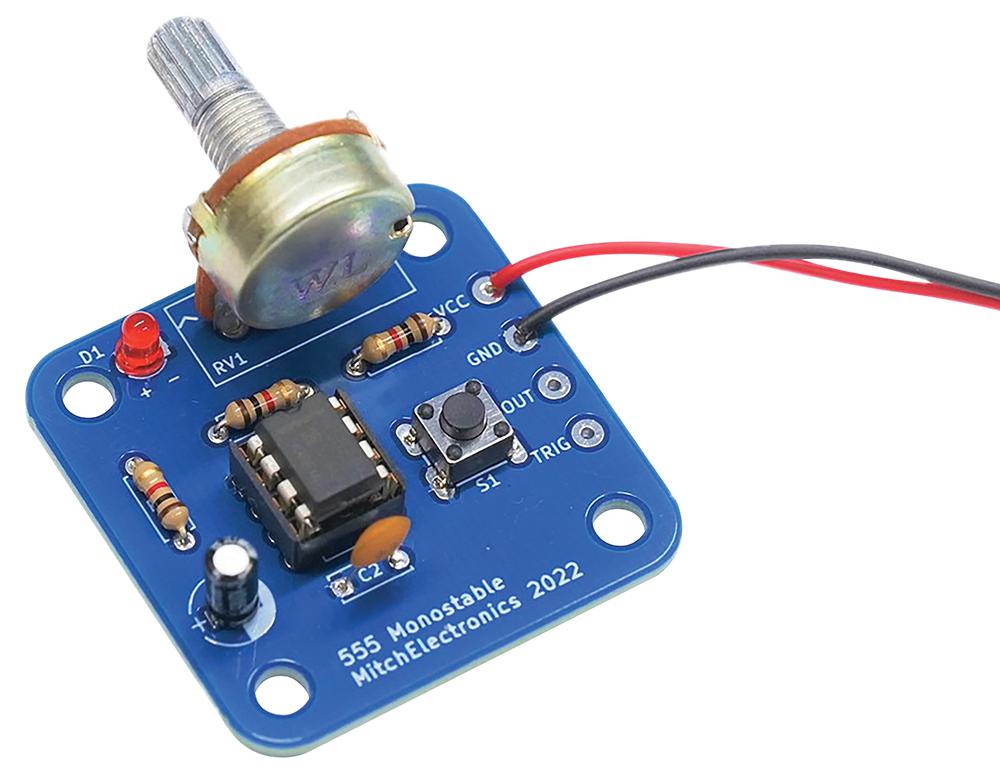555 Monostable Circuit Project Kit - Mitchelectronics | CPC