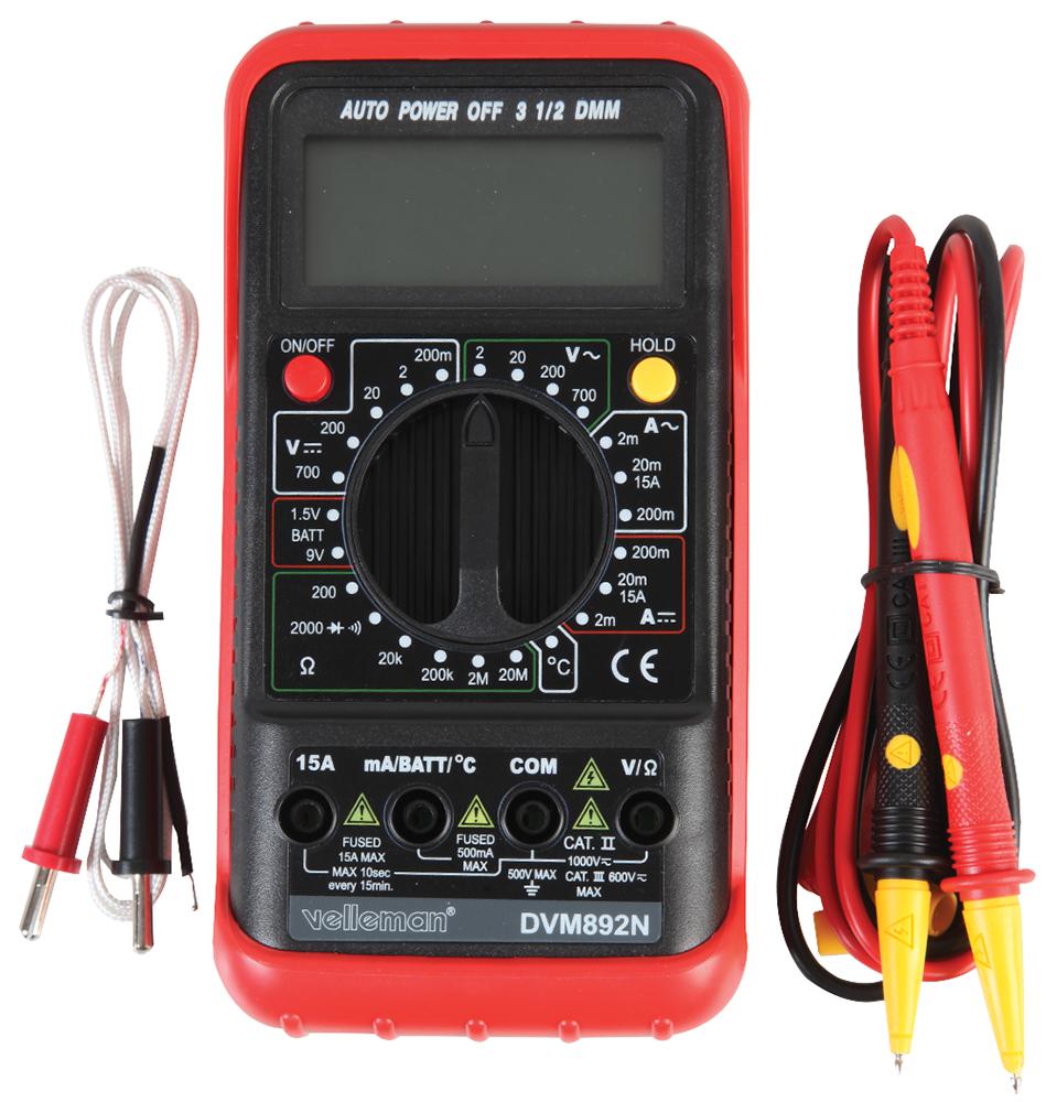 3.5 Digit 24 Range Digital Multimeter Velleman Instruments CPC