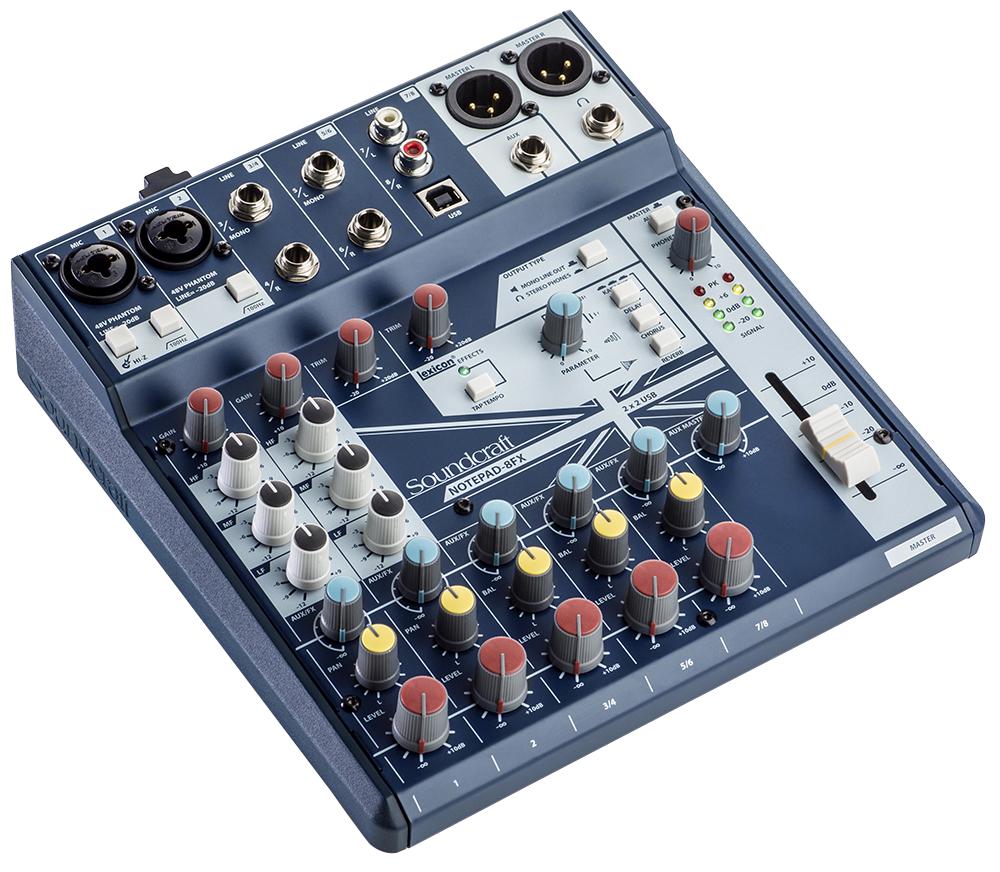 8 Channel Analog Audio Mixer with FX Soundcraft CPC