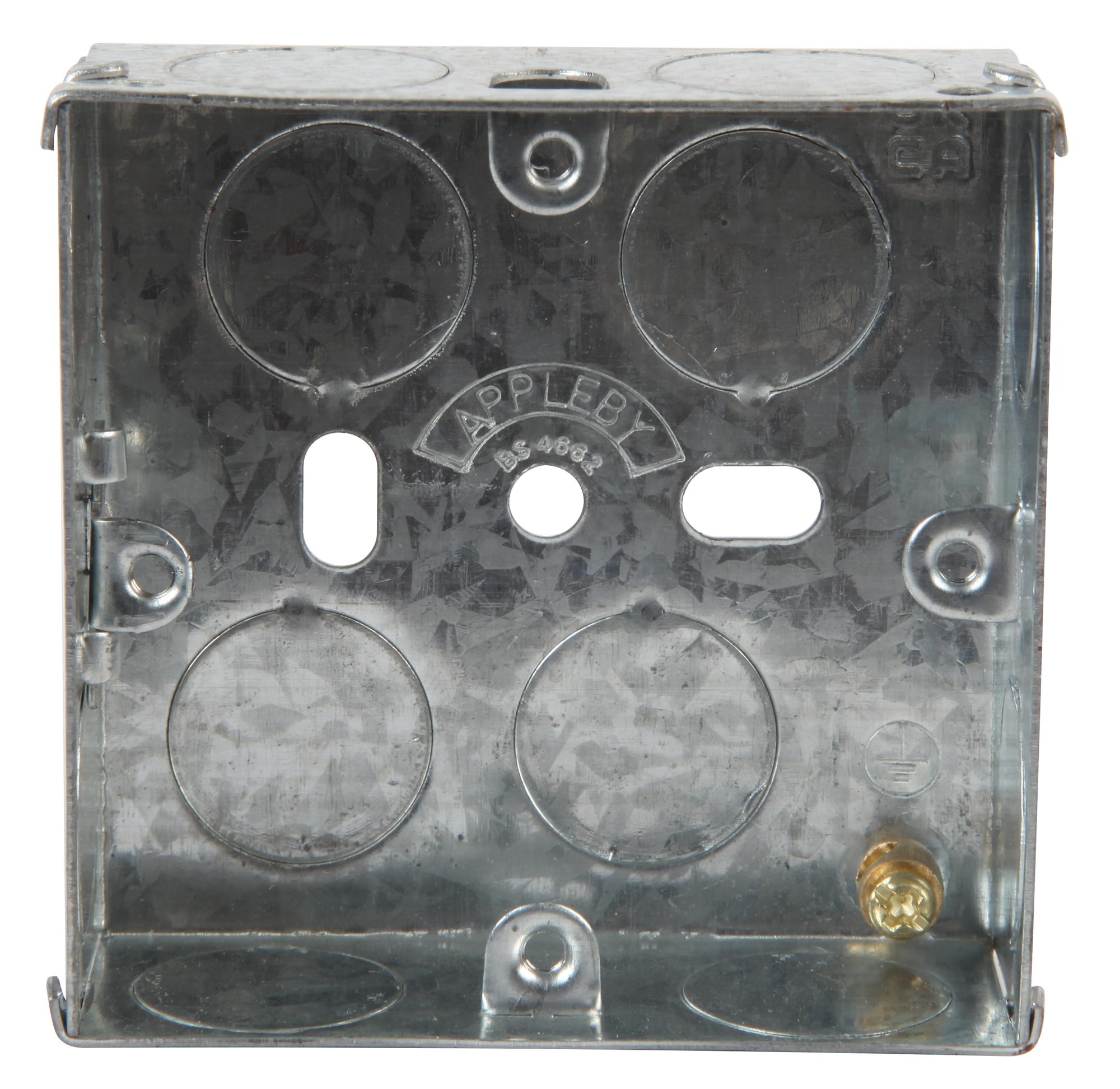 Single Metal Back Box, 35mm - Pro Elec | CPC