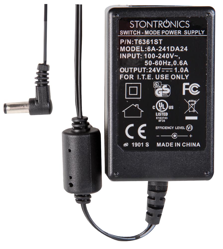 VE 18 V 1.33 A Stontronics T6369ST 24 W UK PLUGTOP PSU 2.1 C