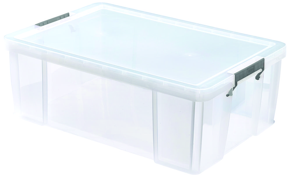 51L Clear Allstore Under Bed Storage Box - 230mm x 440mm x 660mm ...