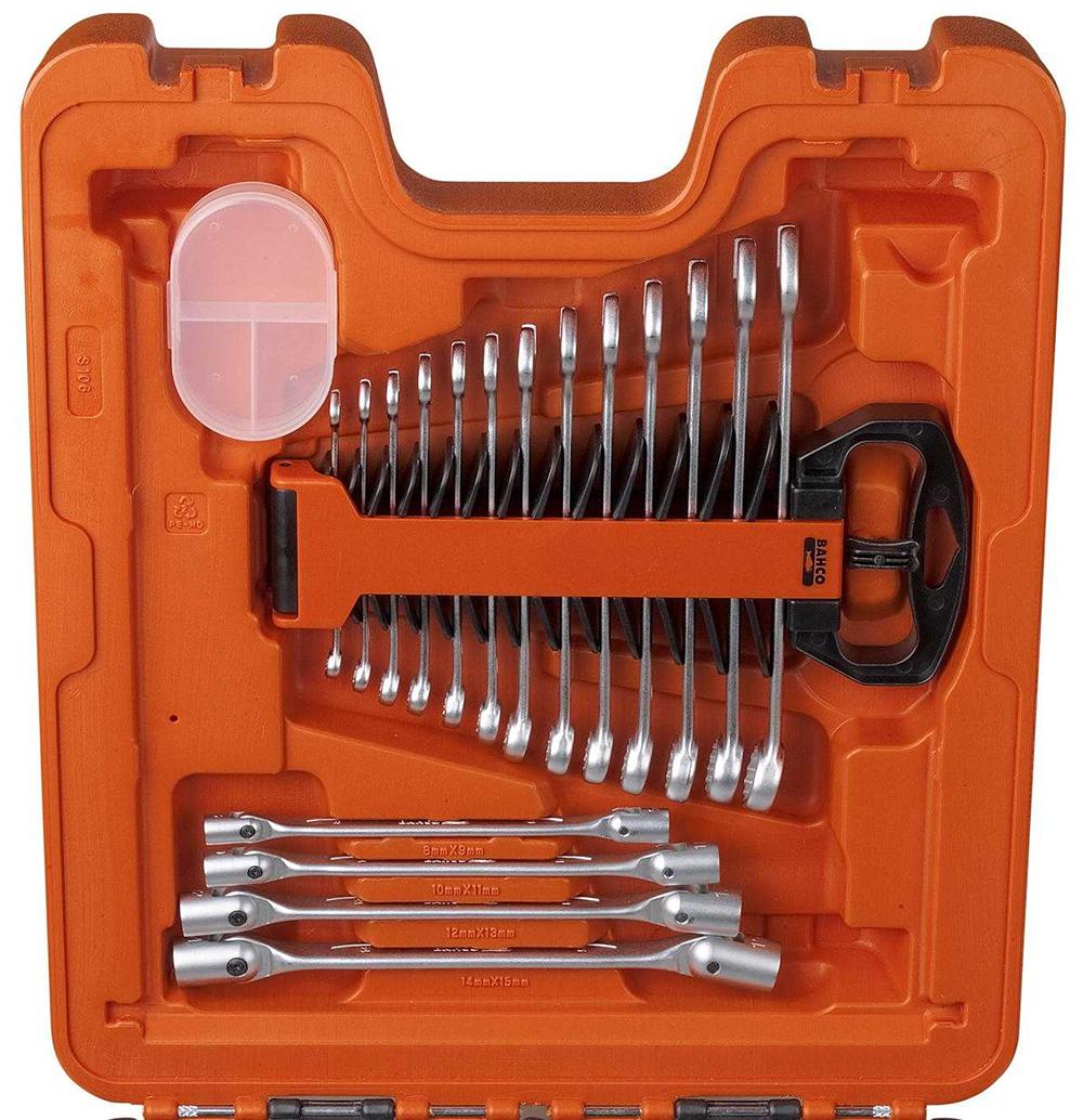 1/4" & 1/2" Drive Socket & Combination Spanner Set, 106 Piece Bahco CPC