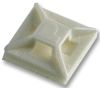 ABM1M-A-C - 4-Way Adhesive Backed Cable Tie Mount 12.1mm White 100 Pack