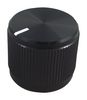 061-7005 061-7005 - 19mm Instrument Knob, Black Aluminium, Round Shaft