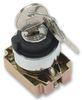 RCAS-SWK3 - Metal Keylock Operated Selector Switch, 3 Position Key, Maintained / Off, 22mm