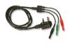 CIH29940 CIH29940 - UK Mains Plug to 3x 4mm Plugs Test Lead, Black Flying Leads