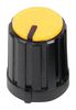 MC21064 MC21064 - 13mm Instrument Knob with Yellow Cap, Splined Shaft