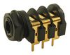 CL12327 CL12327 - 6.35mm Gold Plated Jack Socket, Stereo, PCB Mount