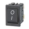 MP004802 - Black Rocker Switch, DPST, O / I Markings, 250V AC, 12A