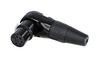 RC5FR-BAG RC5FR-BAG - Right Angle / 90 Degree 5 Pole XLR Socket, Black, Gold Plated Contacts