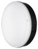 4058075647749 - 15W Round Surface LED Emergency Bulkhead with Sensor, IP65, 3000K, Black