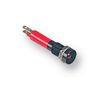 190B1350 - LED, M8, 24V dc, Black Chrome, HE-Red