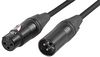 CABLE 5M BLACK CABLE 5M BLACK - Black Chrome XLR Plug to Socket Lead, 5m Black