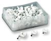 PP01614 - Round Cable Clip, 5mm, White, Pack of 100