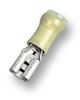 640907-1 - Push-On Crimp Terminal, PIDG Yellow 0.25, 50 Pack