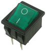 C1353AT0/1GRN C1353AT0/1GRN - Switch, DPST, 16A, 250V ac, Illuminated Green, I/O