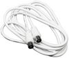 AC60C AC60C - Coaxial Fly Lead, Gold Male to Male, 2m, White