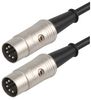 101-412 - 5 Pin 180 Degree Midi DIN Plug to Plug Lead, 10m