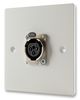 XLRFEMALEPLATE XLRFEMALEPLATE - 1-Gang Flush AV Wallplate with 3-Pin XLR Socket - Metal