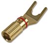 PSG03223 - Speaker Spade Terminal, Gold, Red