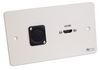 AVP421 AVP421 - 2 Gang HDMI/D-Shell Wall Plate