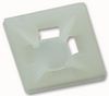 HFC1/4NATURAL - Self Adhesive Cable Tie Mounts, 20x20mm, Natural, Pack of 100