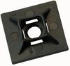 HFC2/4BLACK - Self Adhesive Cable Tie Mounts, 28x28mm, Black, Pack of 100