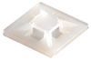 UB19 BASE NATURAL - 19 x 19mm Cable Tie Mounts Self Adhesive Natural - 100 Pack