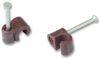 ZZV44168 - Round Cable Clips 4.5mm Brown 100 Pack