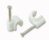 ZZV44181 - Round Cable Clips 7mm White 100 Pack