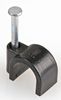 PP2840 - Round Cable Clips, 9mm, Black, Pack of 100