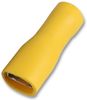 PP01785 PP01785 - Female Push On Crimp Terminal Yellow 20A 6.3mm, 100 Pack