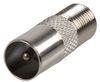 PSG08511 PSG08511 - TV Coax Plug To F Type Socket Adaptor