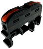 TGR-QC-1-1-D32-BK TGR-QC-1-1-D32-BK - 2 Conductor Through Terminal Block with Lever Locks, 35mm DIN Rail, 24 AWG to 12 AWG, 600V, 32A, Black