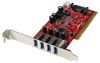 PCIUSB3S4 PCIUSB3S4 - 4-Port PCI SuperSpeed USB 3.0 Adaptor Card with SATA / SP4 Power