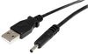 USB2TYPEH - USB 2.0 A Male to 3.4mm Type H Barrel 5V DC Power Cable, 0.9m